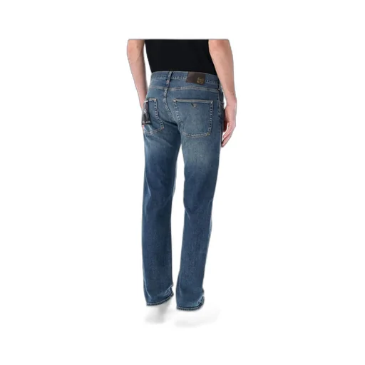 Logo Patch Straight-Leg Jeans