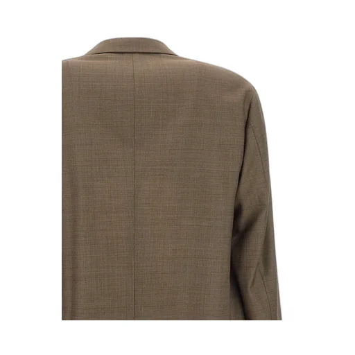 Single Breasted Check Patterned Blazer