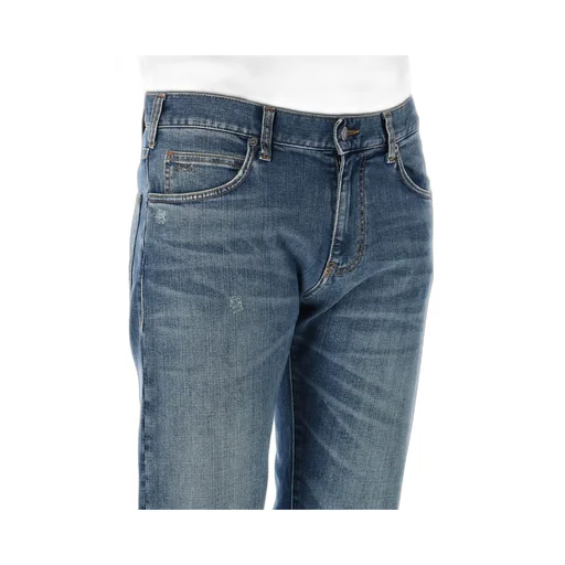 Logo Patch Straight-Leg Jeans
