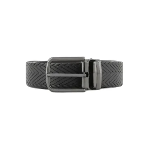 Braided Printed Leather Belt