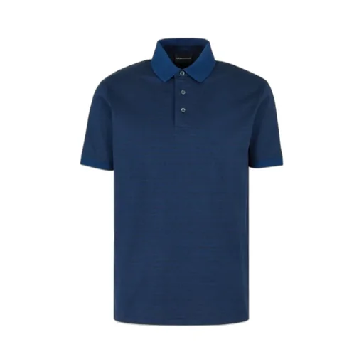 All-Over Jacquard Lettering Jersey Polo Shirt