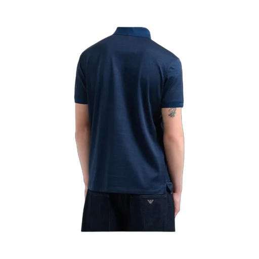 All-Over Jacquard Lettering Jersey Polo Shirt