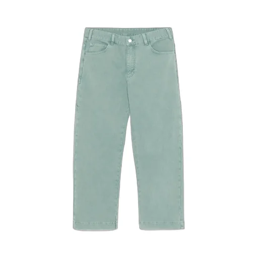 Button Detailed Straight Leg Pants