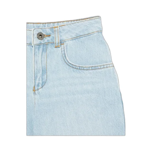 Logo-Plaque Denim Shorts