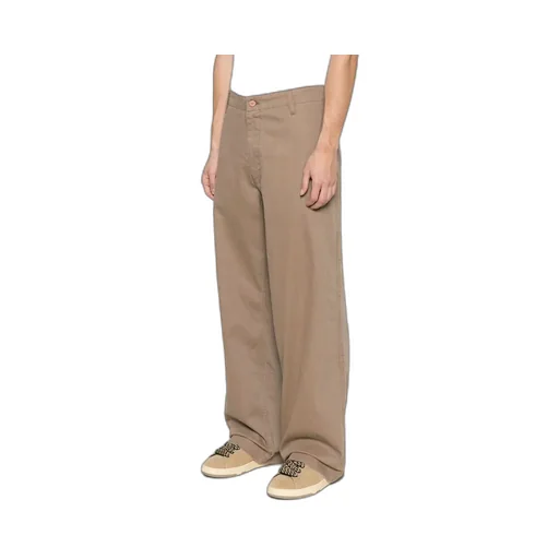 Logo Patch Straight Leg Pants