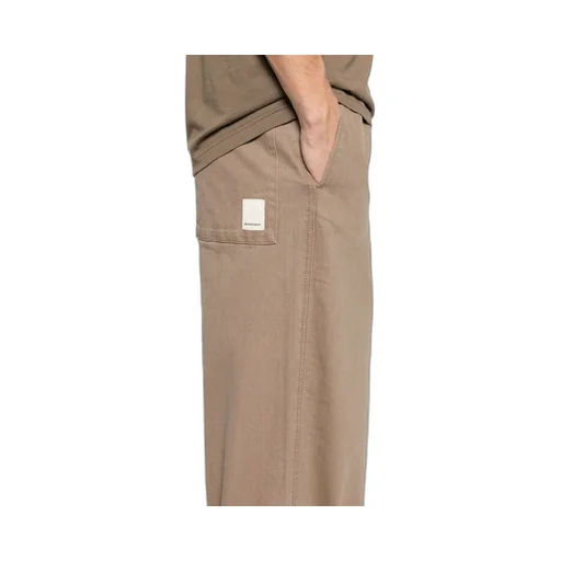 Logo Patch Straight Leg Pants