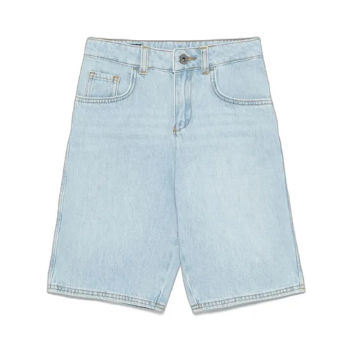 Logo-Plaque Denim Shorts