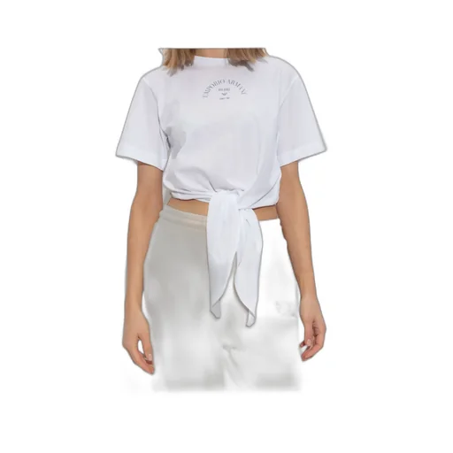 T-Shirt With Decorative Front Tie
