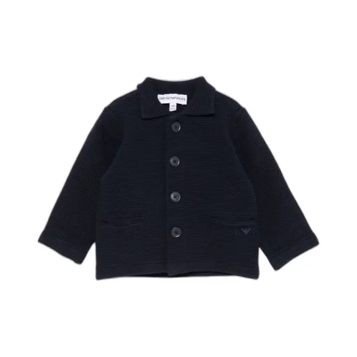 Logo Embroidered Knitted Cardigan