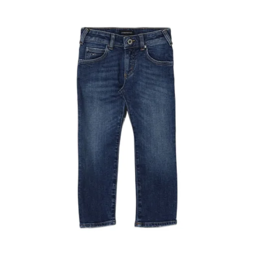 Jeans With Logo Pocket Detail