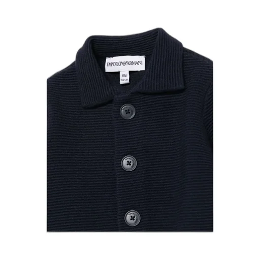 Logo Embroidered Knitted Cardigan