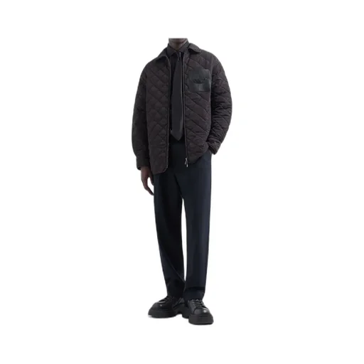 Diamond Quilted Nylon Jacket