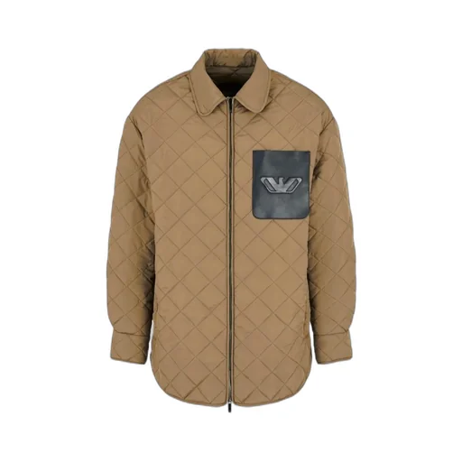 Logo-Embossed Quilted Jacket