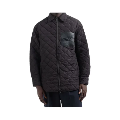 Diamond Quilted Nylon Jacket