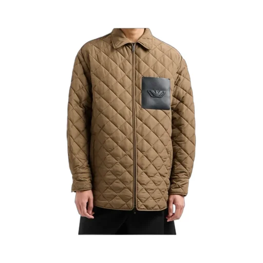 Logo-Embossed Quilted Jacket