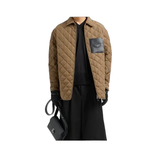 Logo-Embossed Quilted Jacket