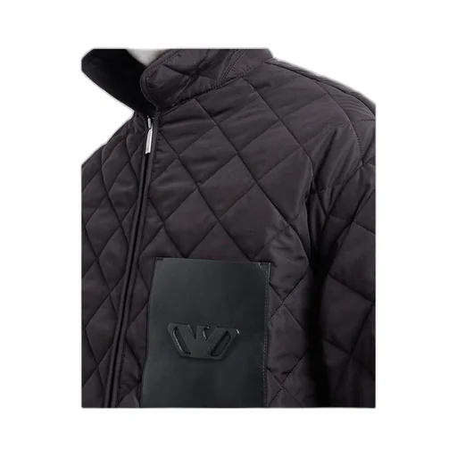 Diamond Quilted Nylon Jacket