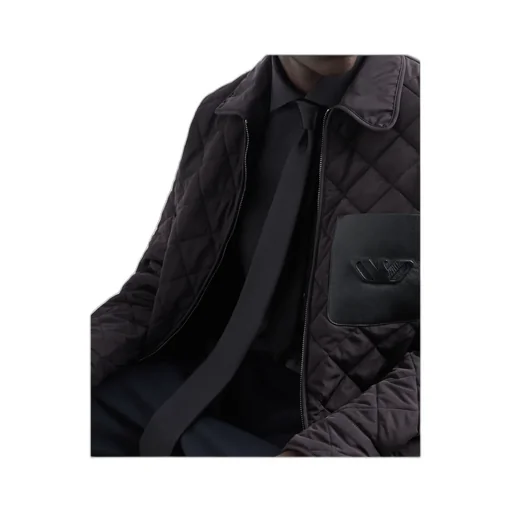 Diamond Quilted Nylon Jacket