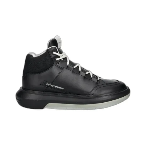 Panelled High-Top Sneakers