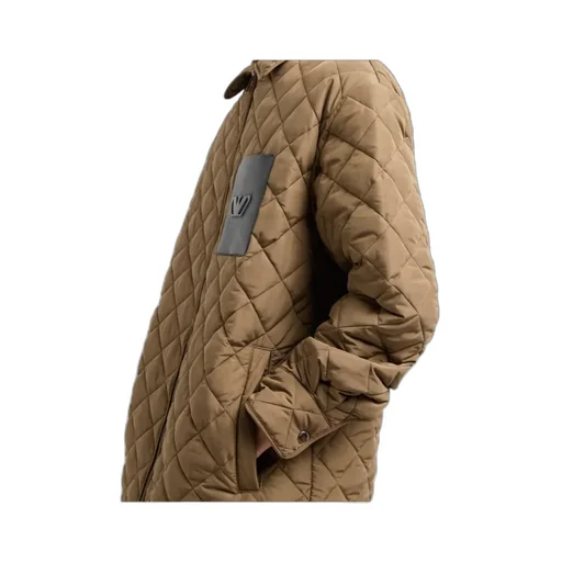Logo-Embossed Quilted Jacket