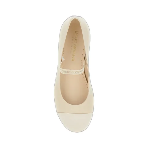 Logo Strap Ballerina Shoes