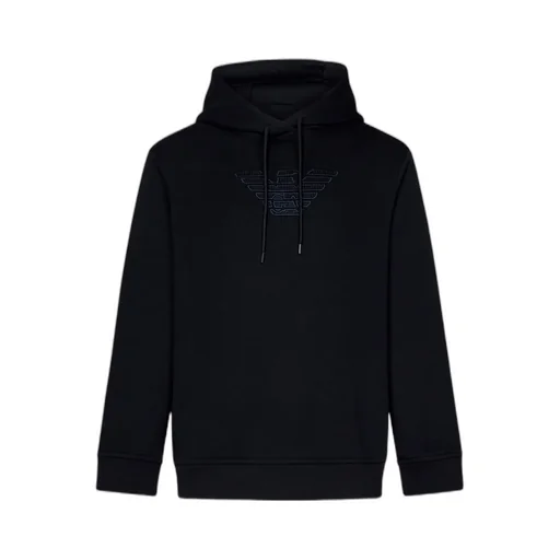 Logo Embroidered Drawstring Hoodie