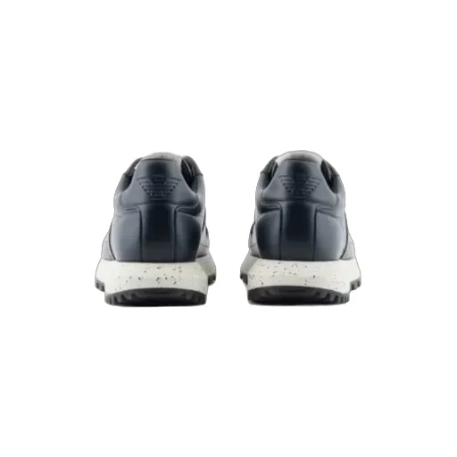 Logo-Plaque Leather Sneakers