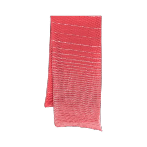 Striped Pleated Scarf