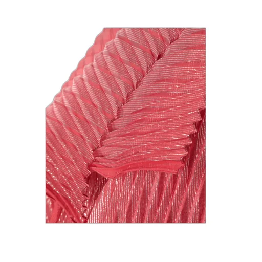 Striped Pleated Scarf