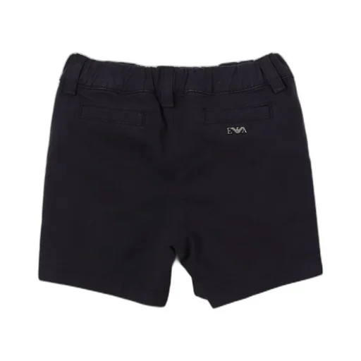 Logo Plaque Straight Hem Shorts