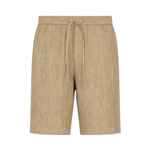Drawstring-Waist Linen Shorts
