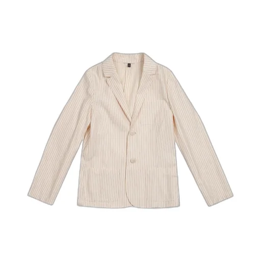 Striped Straight Hem Blazer
