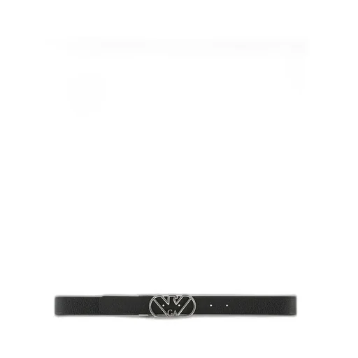 Logo-Buckle Leather Belt