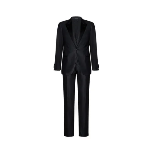 Single-Breasted Pressed Crease Tailored Suit