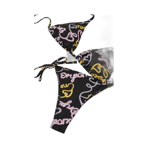 Logo-Print Bikini