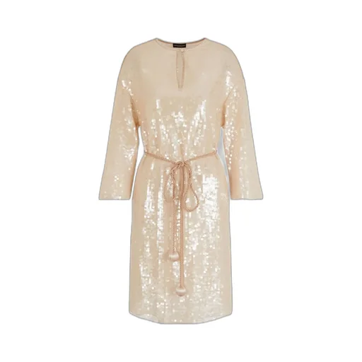 Long-Sleeved Sequined Dress