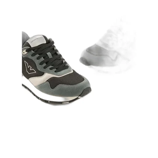Logo Embroidered Mesh Panelled Sneakers