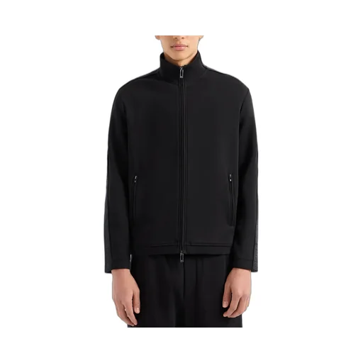 Logo-Embroidered High-Neck Zipped Sweatshirt