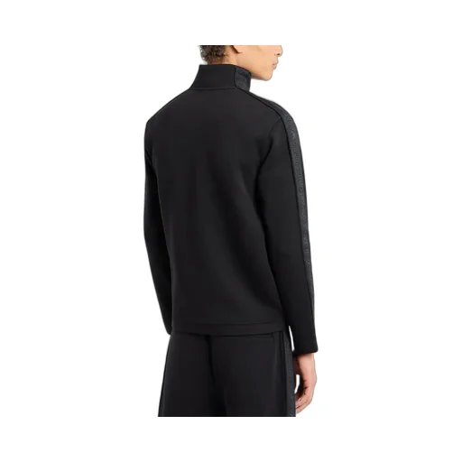 Logo-Embroidered High-Neck Zipped Sweatshirt