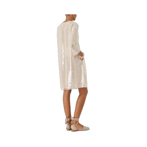 Long-Sleeved Sequined Dress
