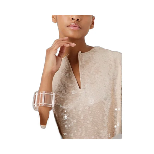 Long-Sleeved Sequined Dress