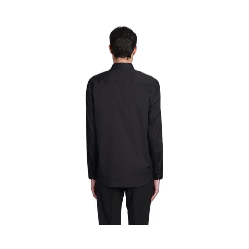 Plain Long-Sleeved Buttoned Shirt