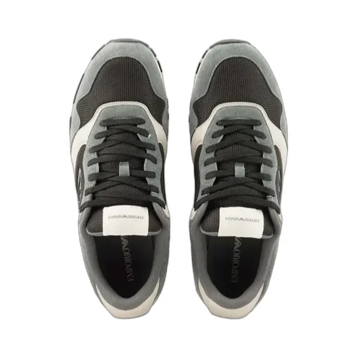 Logo Embroidered Mesh Panelled Sneakers