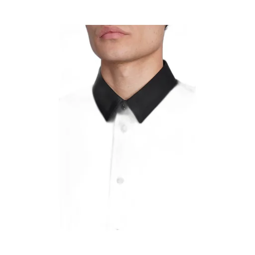 Plain Long-Sleeved Buttoned Shirt