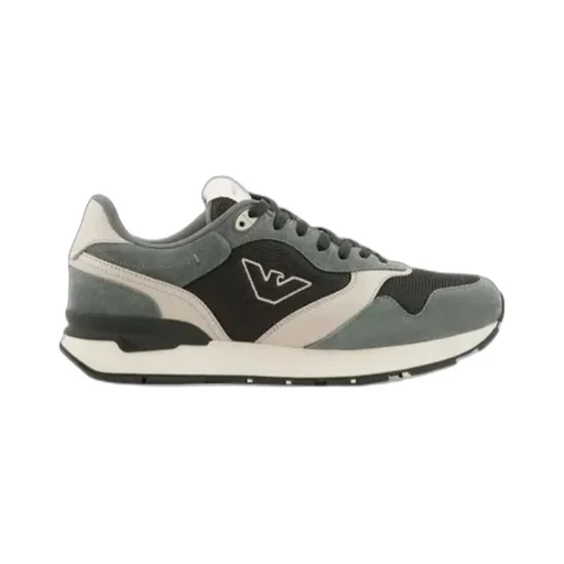 Logo Embroidered Mesh Panelled Sneakers