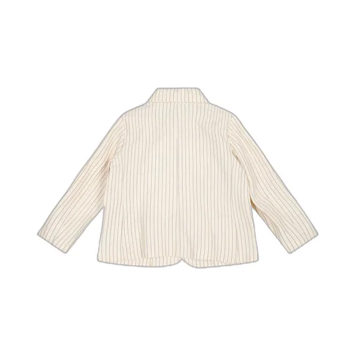Single-Breasted Striped Blazer