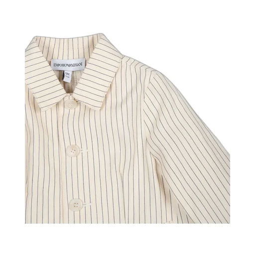 Single-Breasted Striped Blazer
