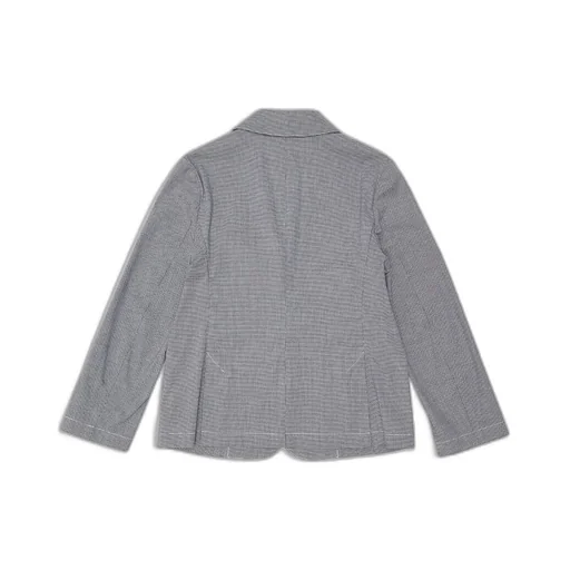 Houndstooth Single-Breasted Blazer