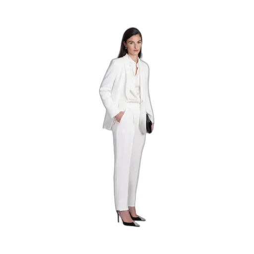 Darted High-Waist Trousers