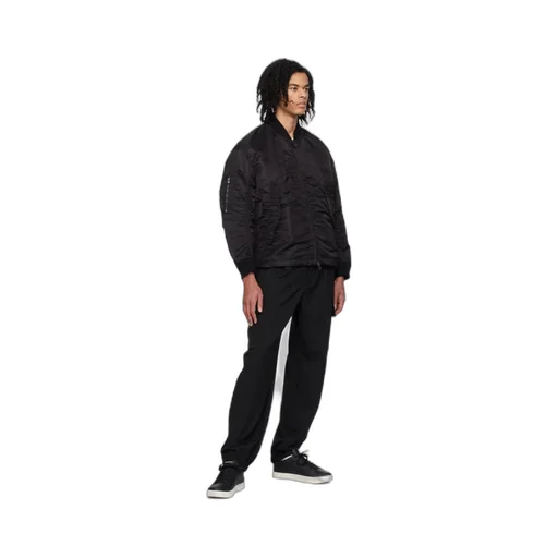 Belt Loop Elastic Casual Pants